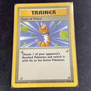 "Gust of Wind" Trainer card from the Pokémon Trading Card Game
